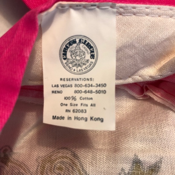 Pair of Vintage Circus Circus Las Vegas Hotel and Casino SnapBack Caps Neon Pink - Picture 6 of 6